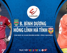 Bóng đá Việt Nam: Nhận định bóng đá nhà cái. Bình Dương vs Hà Tĩnh vòng 5 giai đoạn 2 V-League 2020