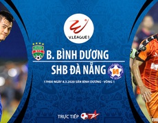 Nhận định bóng đá nhà cái Bình Dương đấu với Đà Nẵng. BĐTV trực tiếp bóng đá V League 2020