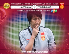 Nhận định bóng đá Australia vs Trung Quốc, vòng loại World Cup 2022 (01h00, 3/9)
