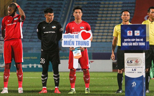Cầu thủ Viettel, Bình Dương kêu gọi quyên góp hướng về đồng bào miền Trung