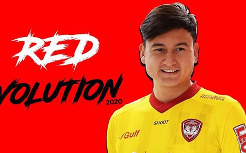 Đặng Văn Lâm làm người mẫu quảng cáo trang phục cho Muangthong United