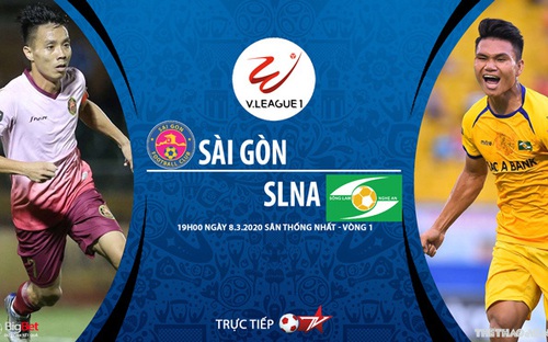 Nhận định bóng đá nhà cái Sài Gòn đấu với SLNA. BĐTV trực tiếp bóng đá V League 2020