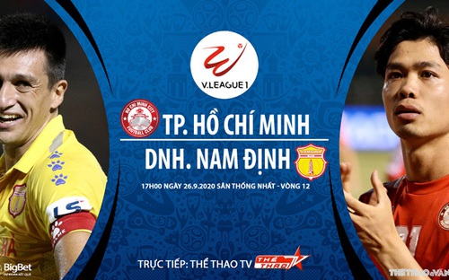 Bóng đá Việt Nam: Nhận định bóng đá bóng đá TPHCM vs Nam Định vòng 12 V-League 2020